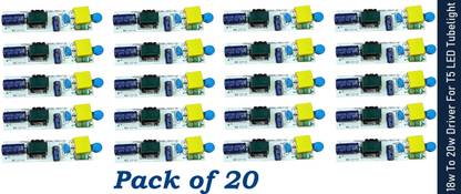 EASTRA ( Pack of 20) Driver For T5 LED Tubelight (18w To 20w) Electronic Components Electronic Hobby Kit