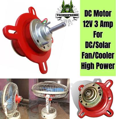 TechSupreme Best 12 Volt DC Motor For Solar Fan Cooler High Power 3amp Big Motor A6 Motor Control Electronic Hobby Kit