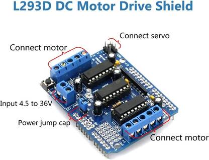 EASTRA L293D Motor Driver Shield Expansion Board For Arduino Mega UNO Motor Control Electronic Hobby Kit