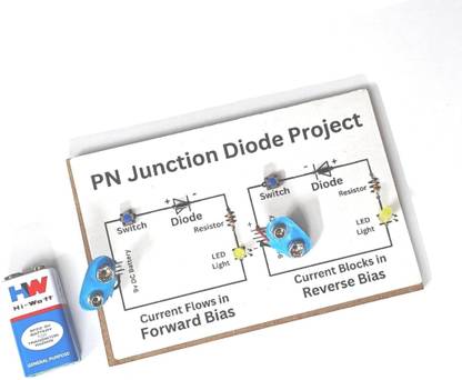 ERHIndia PN Junction Diode Diagram and Working Model for Class 12 Physics Project Educational Electronic Hobby Kit