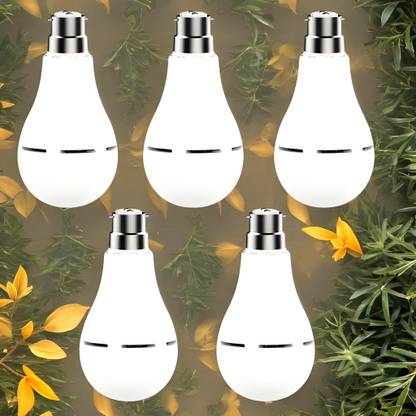 FRONY Charging Bulb 9W LED 1200mAh battery 4 hrs emergency light Pack of 5 bulbGK213 4 hrs Bulb Emergency Light