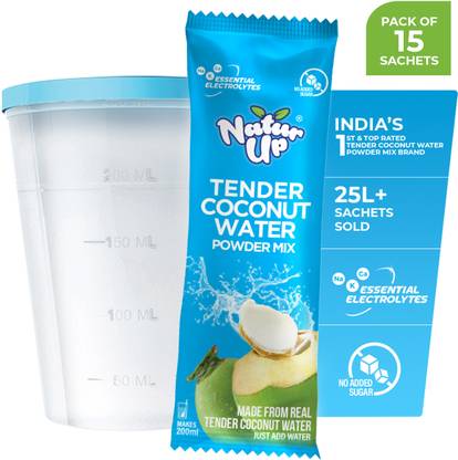 Naturup Tender Coconut Water Powder Mix | Nariyal Pani | No Artificial Colours, Flavours