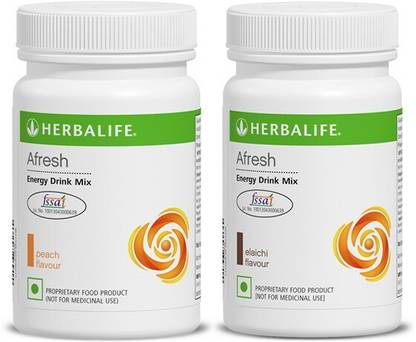 HERBALIFE Afresh Energy Drink -peach-ilaichi - Pack of 1 each Energy Drink