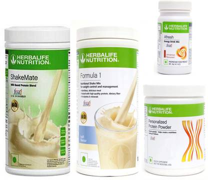 HERBALIFE FORMULA1 KULFI 500 PROTIEN 200 GAFRESHENERGYDRINK CINNAMAN50 +SHAKEMATE 500 G Plant-Based Protein