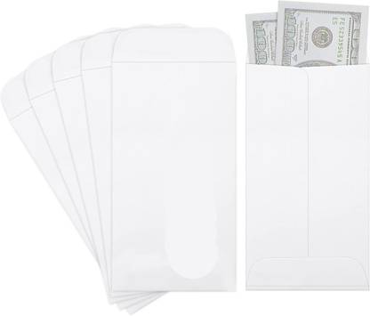 JSMSH White Open End Postal Catalog Envelopes, Letter Size (Pack of 50) Envelopes
