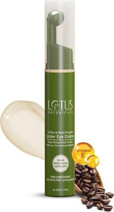 Lotus Botanicals Coffee and Multi-Peptide Under Eye Creme | Coffee & Vitamin E|Fades Dark Circles