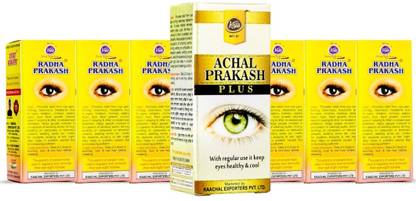 Radha RADHA PRAKASH EYE DROP(14GM*6PC) WITH 15Ml ACHAL PRAKASH WORTH 120/- RS FREE Eye Drops