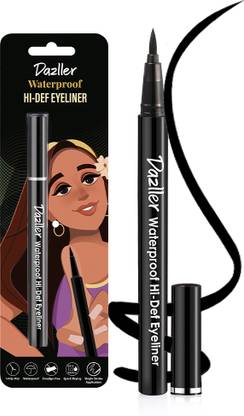 Dazller Waterproof Hi-Def Eyeliner Pen, Long-Lasting,Quick-Dry,Single Stroke Application 1.1 ml