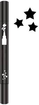 KAIASHA 2 IN 1 BLACK EYELINER STAR AND SIMPLE SHAPE PACK OF 1 10 g
