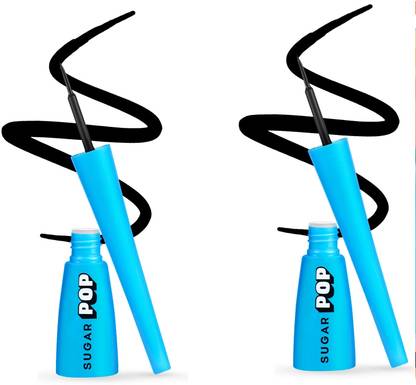 SUGAR POP Matte Eyeliner - 01 Black,4.5ml (Pack of 2) 9 ml