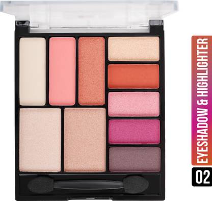 Shryoan Easey-Peasy Eyeshadow And Highlighter palette Shimmer With Matte Finish 16 g