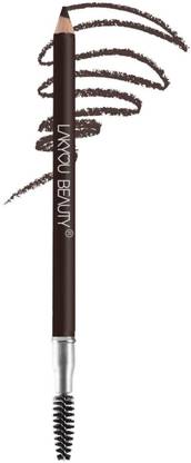 Lakyou Beauty eyebrow Pencil With Brush Brown| Dual-Ended Pencil for Defined Brows