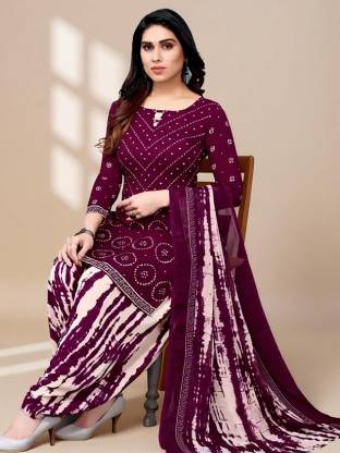 Saanvi Crepe Salwar Suit Material