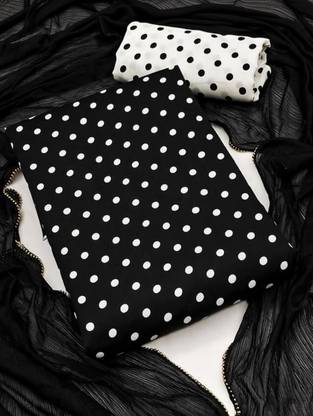 FABFLICK Crepe Printed Salwar Suit Material