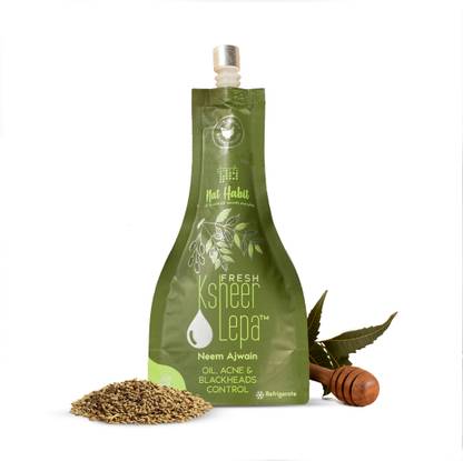 Nat Habit Neem Ajwain Lepa Face Pack For Women|Oily Skin, Removes Blackheads &Whiteheads