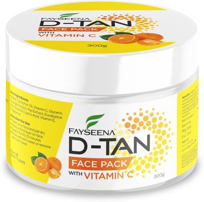 Fayseena D-TAN Pack for Instant Tan Removal & Sun Damage Protection With Vitamin C