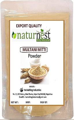 NatureNest Multani Mitti Powder 500g lumps Pure Herbal Mitti
