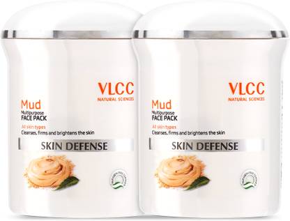 VLCC Skin Defense Mud Face Pack - 70 g (Pack of 2)