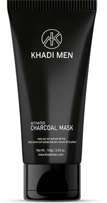 Khadi Men Activated Charcoal Face Mask skin soft and dirt free, deeply cleanse and hydrates the skin, remove dirt & pollutant