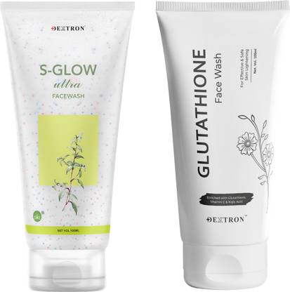 DEXTRON S-Glow Ultra & Glutathione Brightening  Combo – 200ml Face Wash