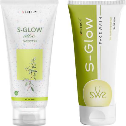 DEXTRON S-Glow Ultra & S-Glow  Combo – Deep Cleansing & Glow Boosting – 200ml Face Wash