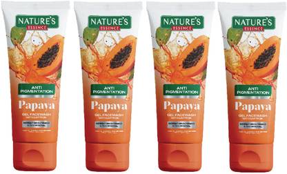 Nature's Essence De - Pigmentation For Women infused with Saffron reduces Spot Instant Brightening 50g Each Gel Papaya Face Wash