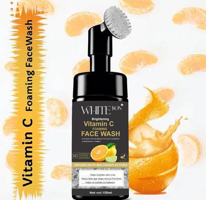 white bon Vitamin C Foaming , Brightens Skin, All Skin Types  Face Wash