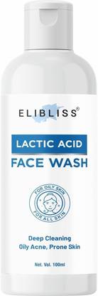 ELIBLISS Lactic Acid  for Deep Cleansing, Acne and Probe Skin - All Skin Type Face Wash
