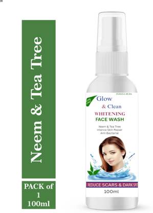 INDIANA HUDA Glow & Clean Whitening  Daily Glow Neem Tea Tree Extract 100ml Face Wash