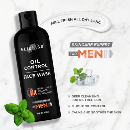 ELIBLISS Oil Control, Tan Removal and Skin Brightening  for Men Face Wash