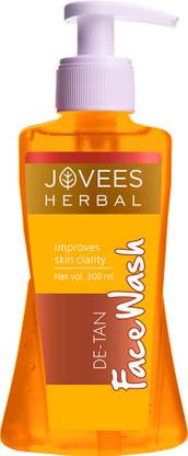 JOVEES Herbal De Tan For Tan Removal | All Skin Types | Paraben & Alcohol Free Face Wash