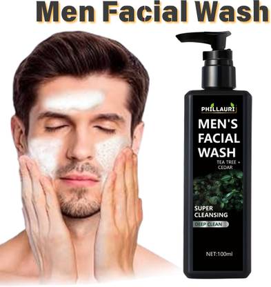 Phillauri Foaming  for Men, Oil free Dirt Free Face for Men All Skin Type Face Wash