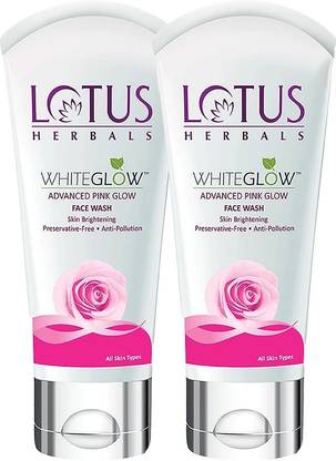 LOTUS HERBALS WhiteGlow Advanced Pink Glow Brightening _50gm ( Pack of 2 ) Face Wash