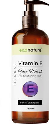 ECONATURE Vitamin - E  For Women & Men - Enzyme Cleanser Men & Women All Skin Types Face Wash