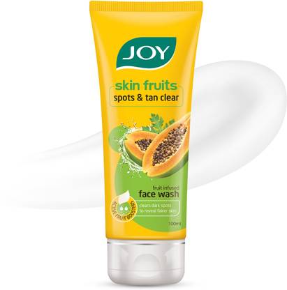 Joy Skin Fruits Spots & Tan Clear Papaya  For All Skin Types Face Wash
