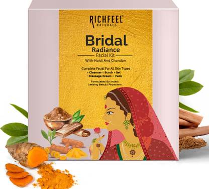 RICHFEEL Bridal Radiance Facial Kit - For Tan Removal & Instant Brightening 30 g