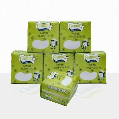 Clemmy Soft Tissue paper Napkins for Dining Table, Travel, Car, Home