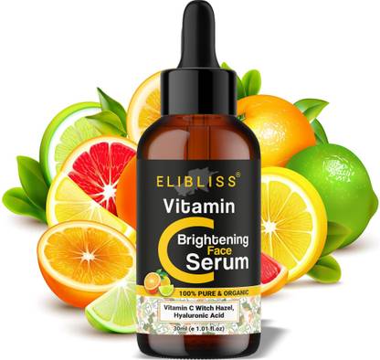 ELIBLISS Vitamin C Serum for Even Skin Tone, Brightness, Acne Marks and Blemish-Free