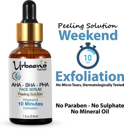 Urbaano Herbal Peeling Solution for Glowing Skin & Smooth Texture