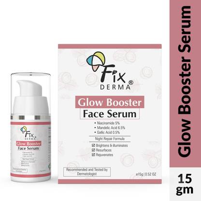Fixderma 5% Niacinamide Serum, Glow Booster Face Serum for Skin Brightening - Men & Women