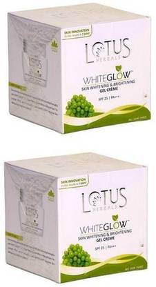 Lotus Whiteglow Skin Whitening & Brightening Gel Cream (Pack of 2) (60g * 2)))