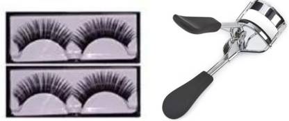 Valhalla 2 pair False Eyelashes with a 1 pcs eyelashes curler