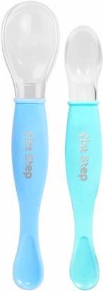 1st Step Dual Ended BPA free Silicone Spoon Set  - Silicone
