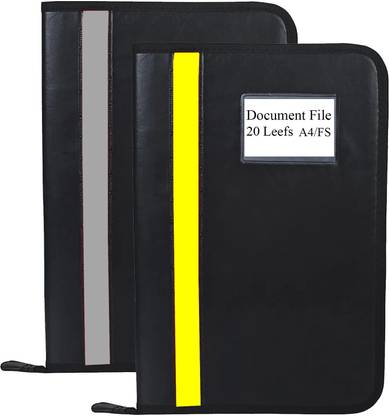 Parthav PU Leather files and document folder with 20 Leefs