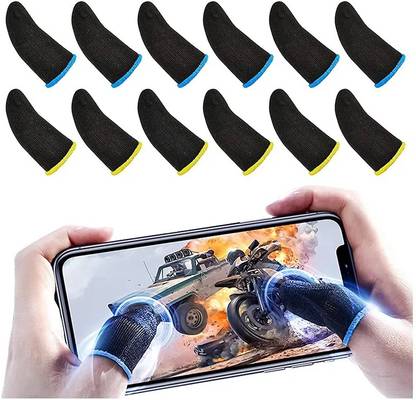 Keanu Finger Thumb Sleeve For Mobile Gaming Pubg,COD,Free Fire | 06 Pairs Mix Colors Finger Sleeve