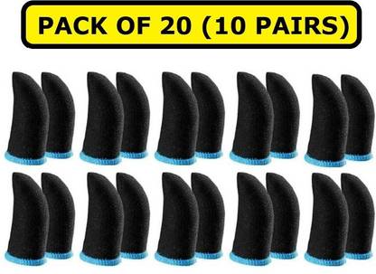 HouseOfCommon 10 Pairs of Finger Sleeves for Mobile Gaming (Sweat Proof) Finger Sleeve
