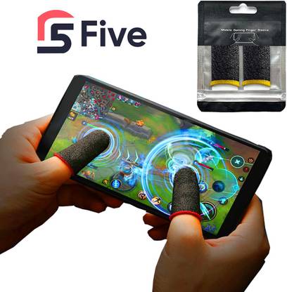 FFive Mobile Gaming Works With All The Phones 2 Sleeves/1 Pair Finger Sleeve Finger Sleeve