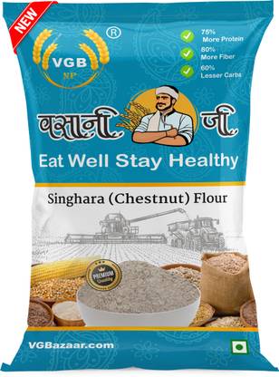 VGBNP Natural Shinghada Flour (Singhara Atta) High Protein Water Chestnut Flour - 5kg