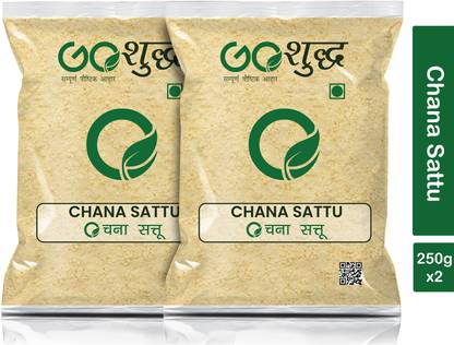 Goshudh Chana Sattu (Roasted Chana Powder)- 250gm Each (Pack of 2) 500g