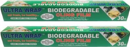 ULTRAWARP ULTRA WRAP 30m Biodegradable Cling Wrap PACK OF 2 Shrinkwrap